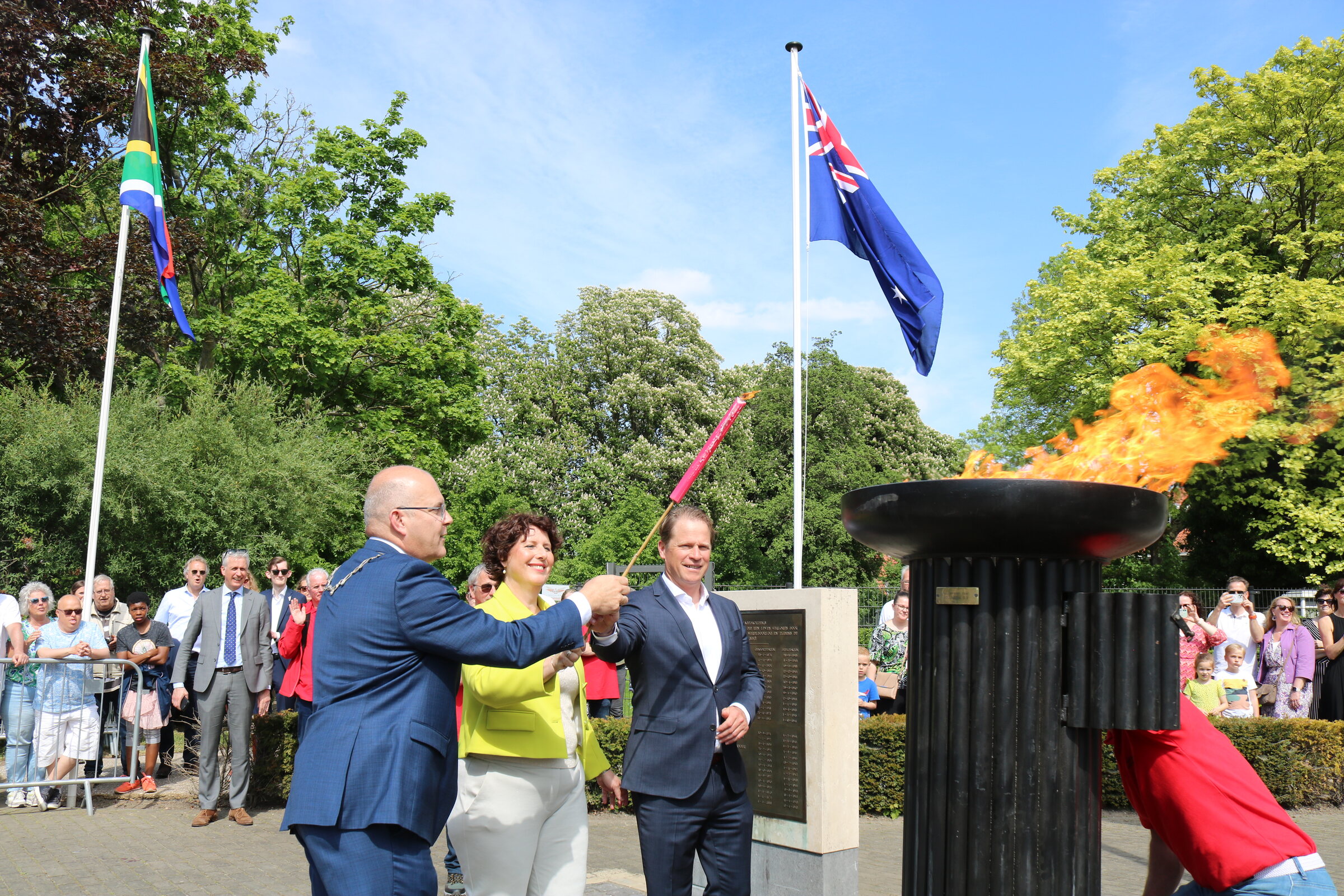 Herdenking tijdens Bevrijdingsfeesten Werkendam